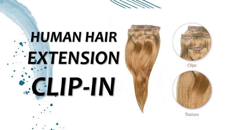 Human Hair Extension Clip-in