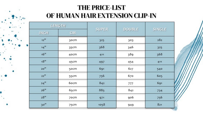 How much does Human Hair Extension Clip-in cost? 