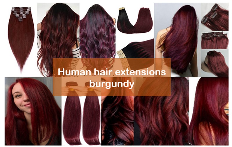 human-hair-extensions-burgundy